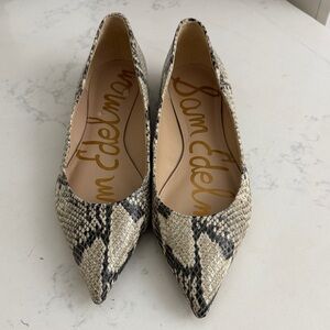 Sam Edelman Snakeskin Pattern Flats